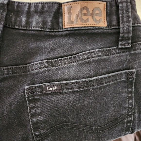 Lee Jeans Women Size 8 Regular Fit Straight Leg Mid Rise Stretch Black - Picture 5 of 7